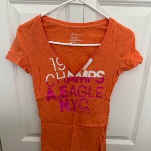 Y2K Vintage American Eagle Outfitters Orange Graphic Tee